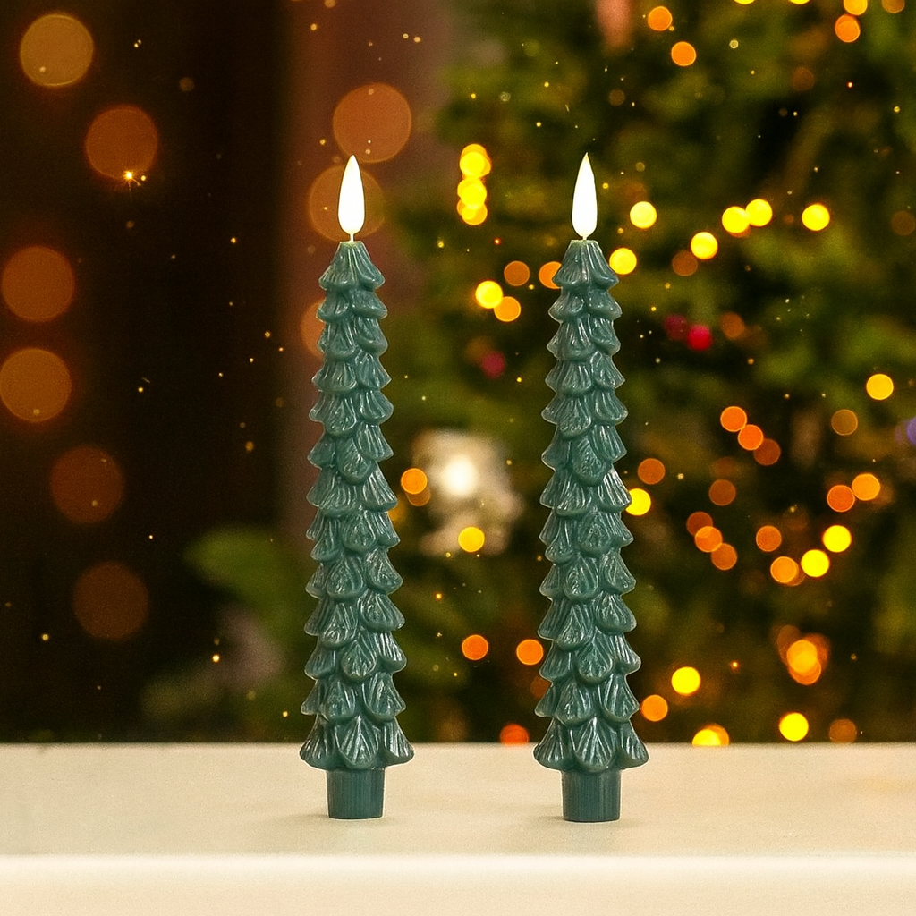 Elleria™ - Flameless Taper Candles