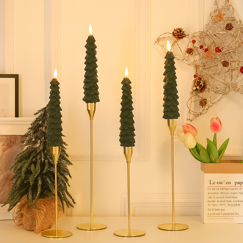 Elleria™ - Flameless Taper Candles